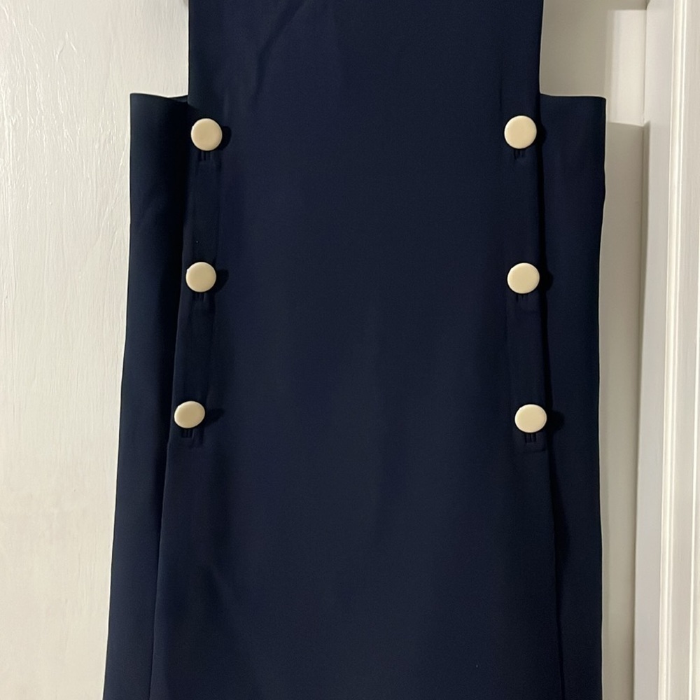 Tory Burch Navy Mini Dress Button - Picture 5 of 15